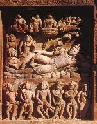 unknow artist Vishnu op Ananta,Vishnu-tempel,Deogarh oil on canvas